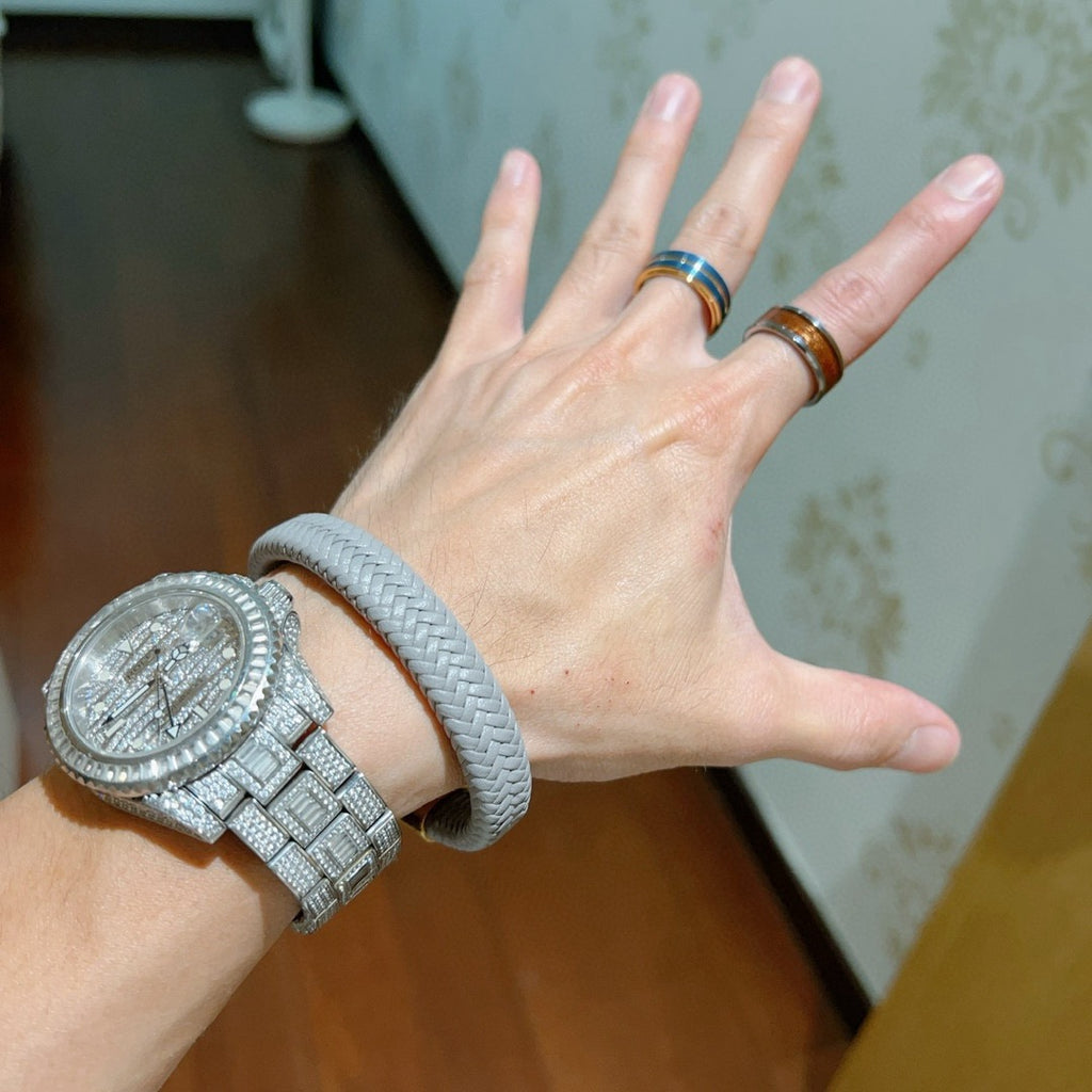 Hermès Black Braided Leather Gold-Tone Clasp Bracelet - album image 3