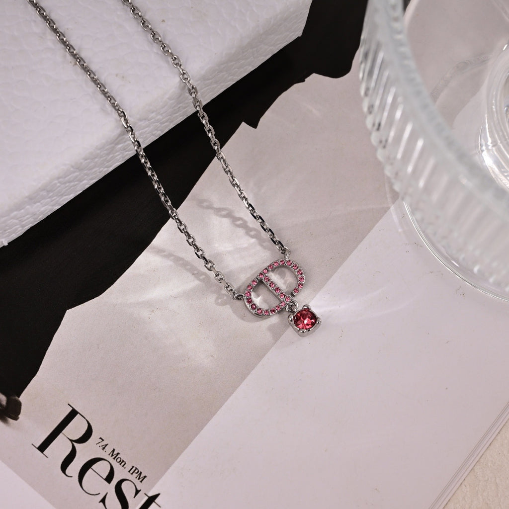 Dior Red Bead CD Pendant Necklace - product image 15