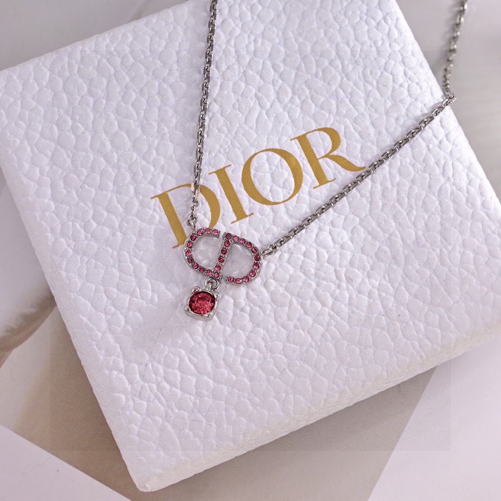 Dior Red Bead CD Pendant Necklace - product image 10