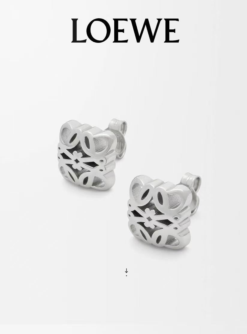Loewe Gold-Tone Folded Anagram Stud Earrings - product image 2