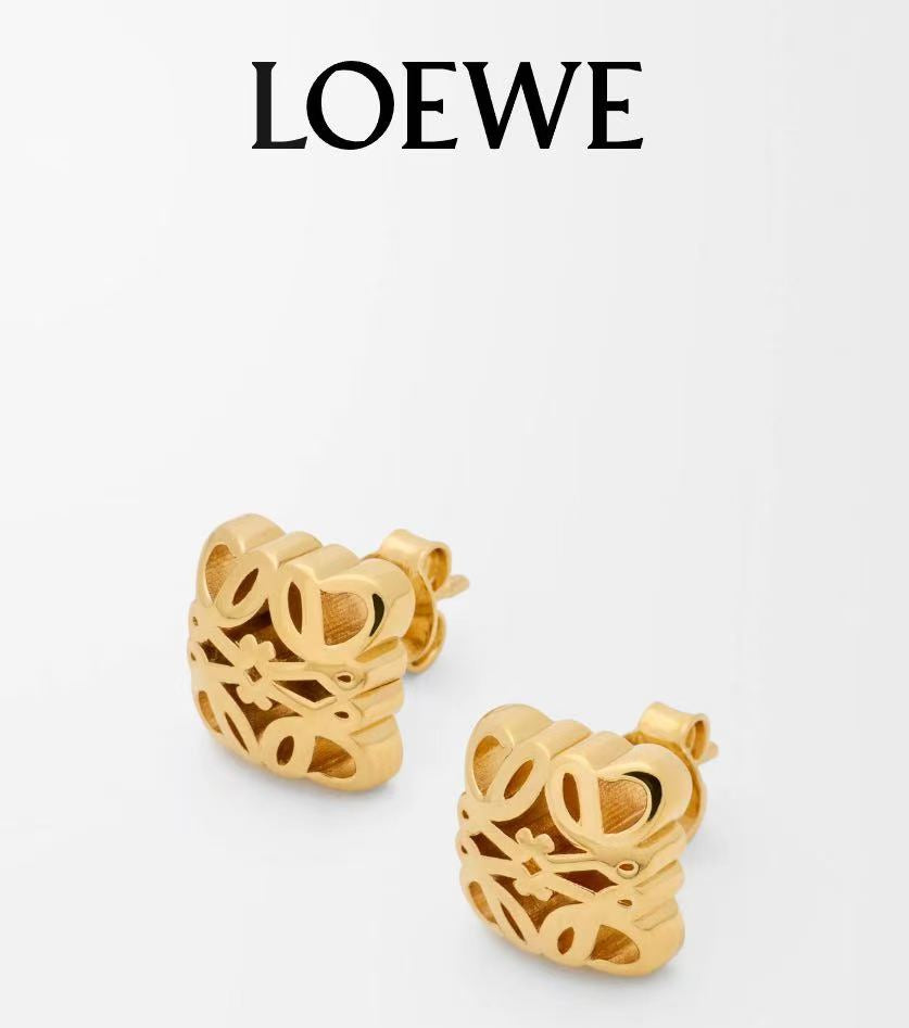 Loewe Gold-Tone Folded Anagram Stud Earrings - product image 1