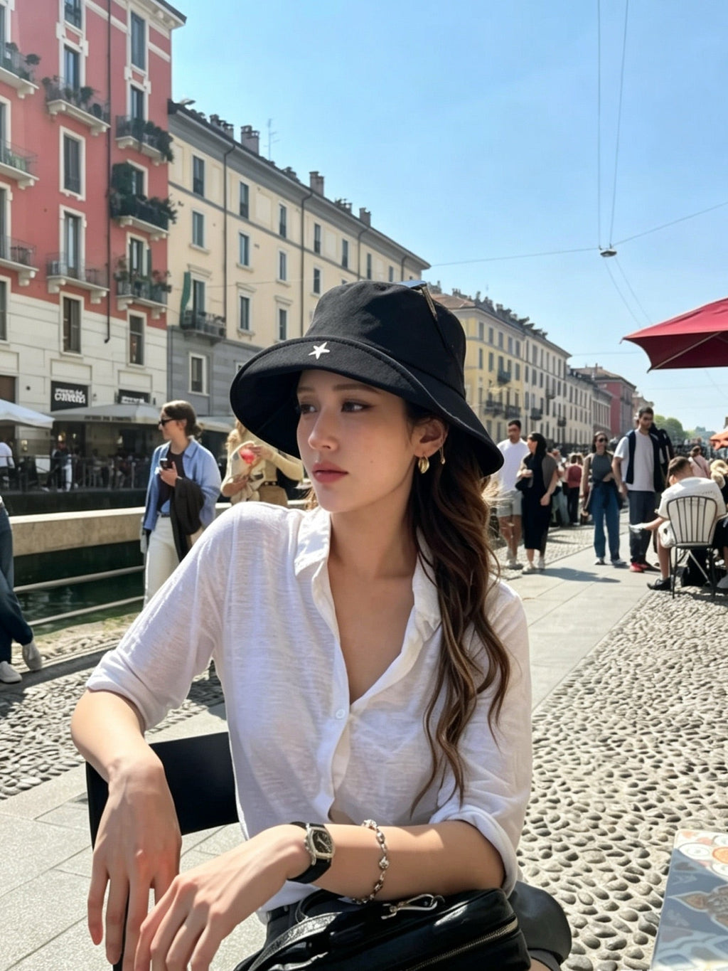 Embroidered Bucket Hat - image 2