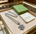 Gucci Anger Forest Interlocking G Mask Antiqued Chain Necklace - album image 1