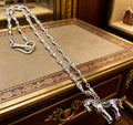 Gucci Anger Forest Interlocking G Antiqued Chain Necklace - album image 1