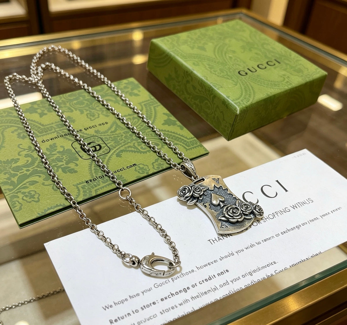 Gucci Anger Forest Interlocking G Chain Necklace - album image 7