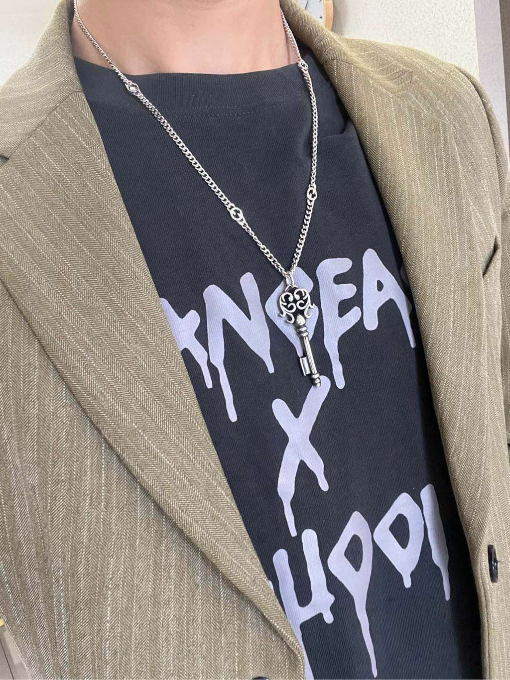 Gucci Anger Forest Interlocking G Antiqued Chain Necklace - album image 9