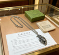 Gucci Anger Forest Interlocking G Antiqued Chain Necklace - album image 1