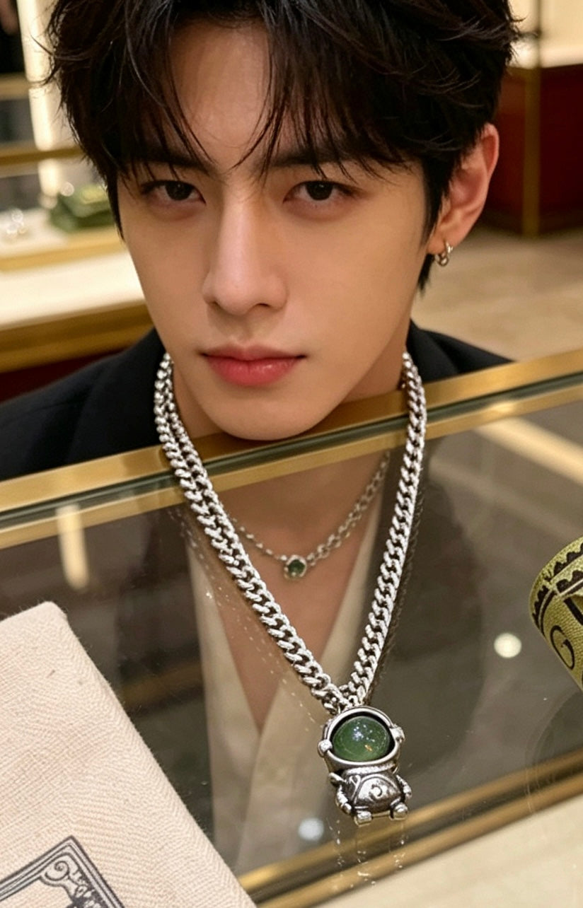 Gucci Anger Forest Interlocking G Antiqued Chain Necklace - album image 6