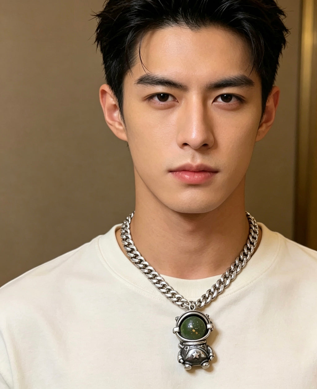 Gucci Anger Forest Interlocking G Antiqued Chain Necklace - album image 2