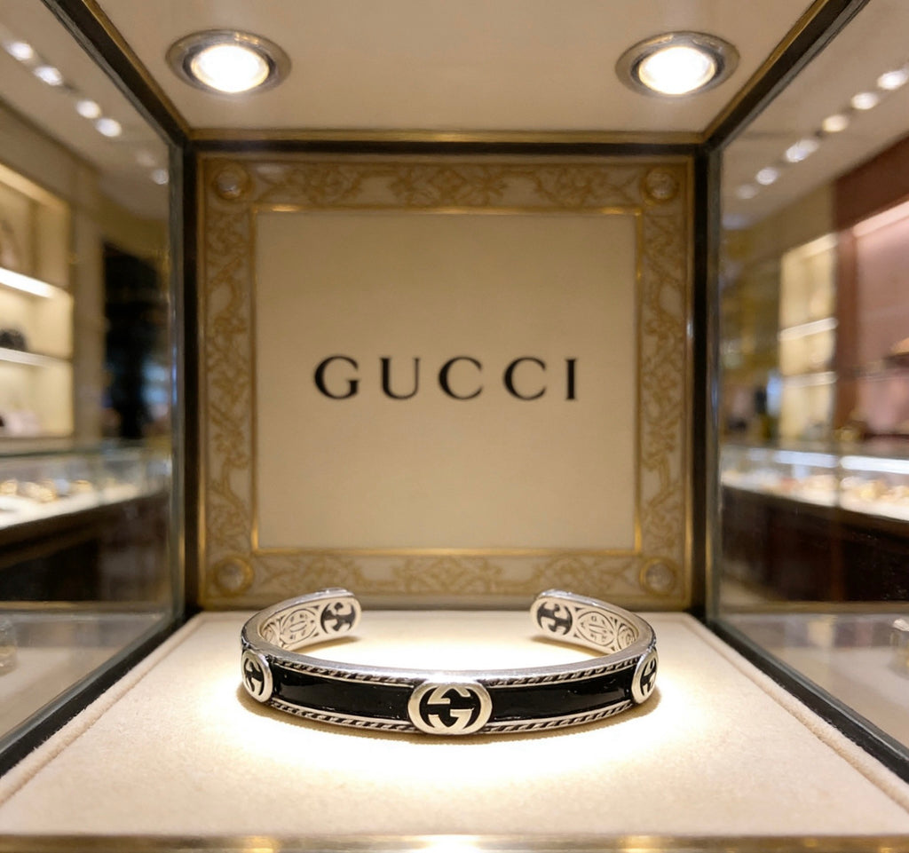 Gucci Anger Forest Interlocking G Antiqued Bangle - album image 9
