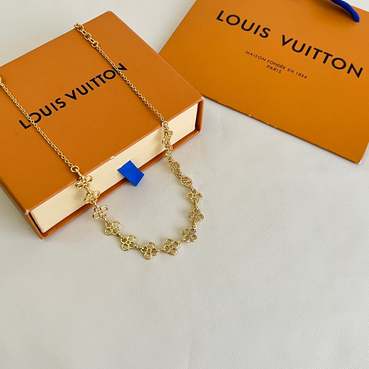Louis Vuitton Gold-Tone Flower Charm Bracelet - album image 1
