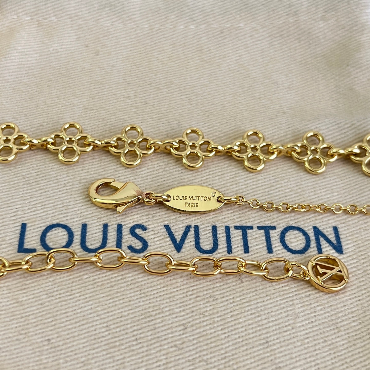 Louis Vuitton Gold-Tone Flower Charm Bracelet - album image 6