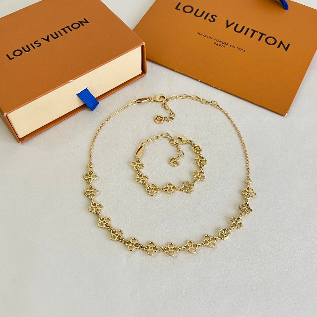 Louis Vuitton Gold-Tone Flower Charm Bracelet - album image 3