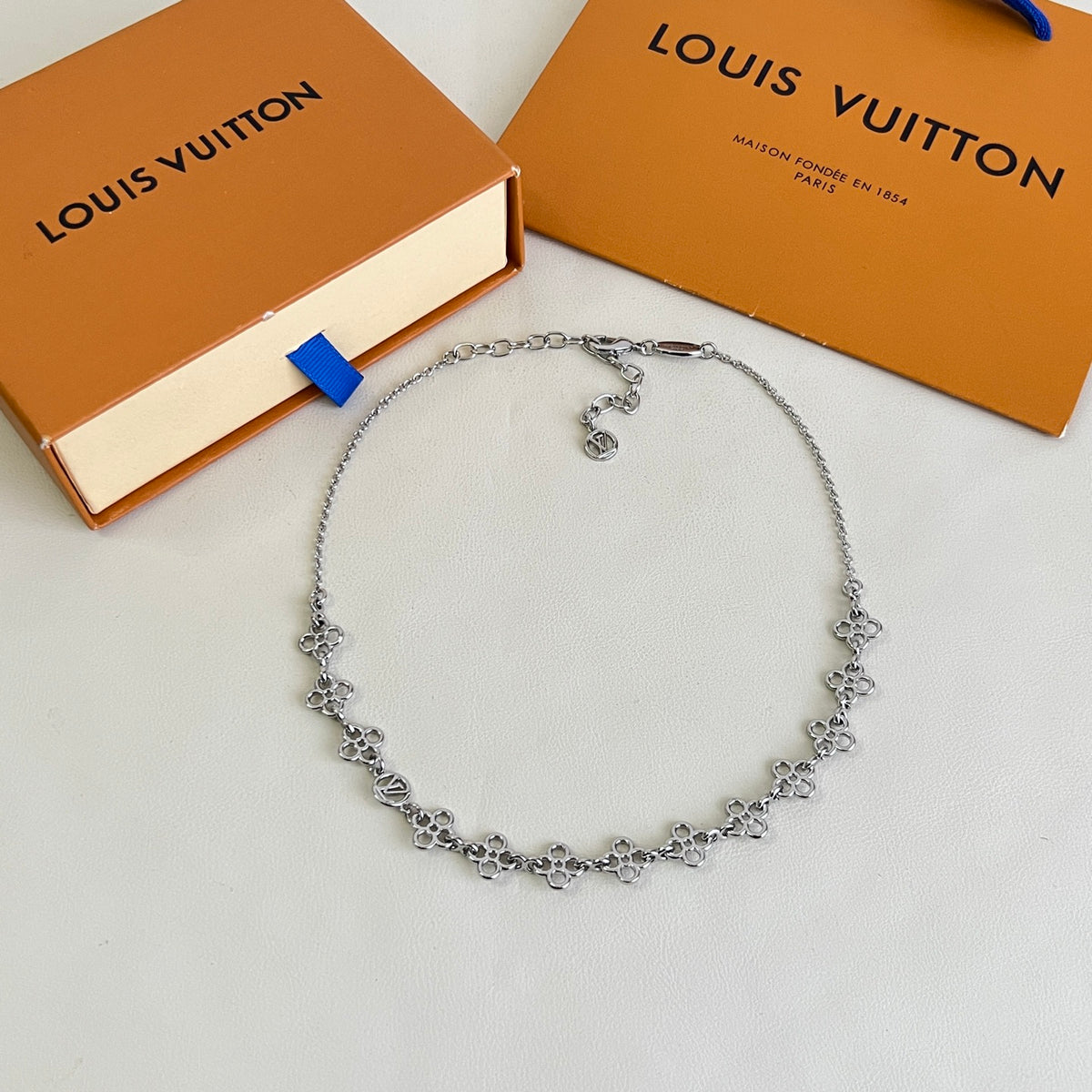 Louis Vuitton Silver-Tone Flower Charm Bracelet - album image 2