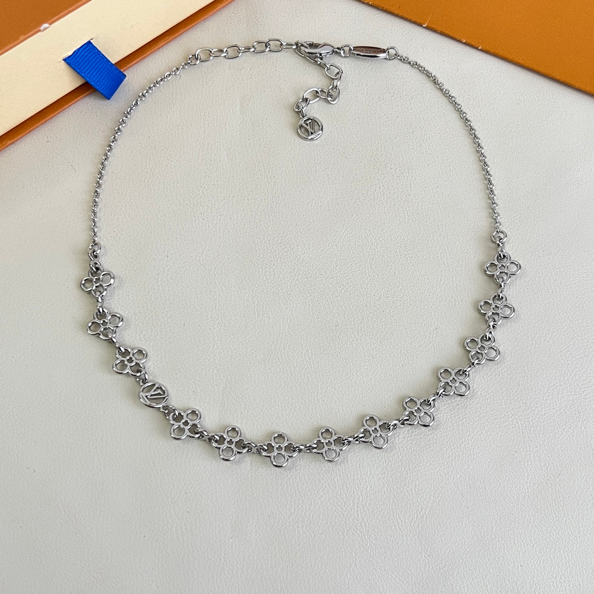 Louis Vuitton Silver-Tone Flower Charm Bracelet - album image 5