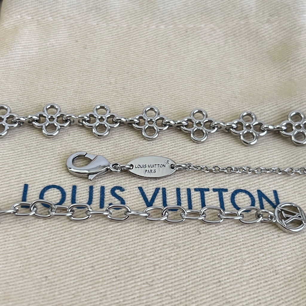 Louis Vuitton Silver-Tone Flower Charm Bracelet - album image 6