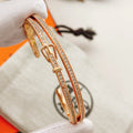 Hermès Rose Gold-Tone Rectangular-Link Pendant Necklace - album image 1
