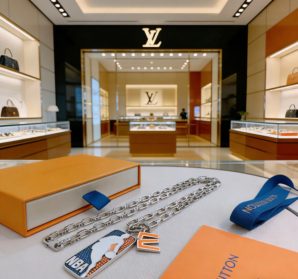 Louis Vuitton Silver-Tone Antiqued Chain Necklace - album image 7