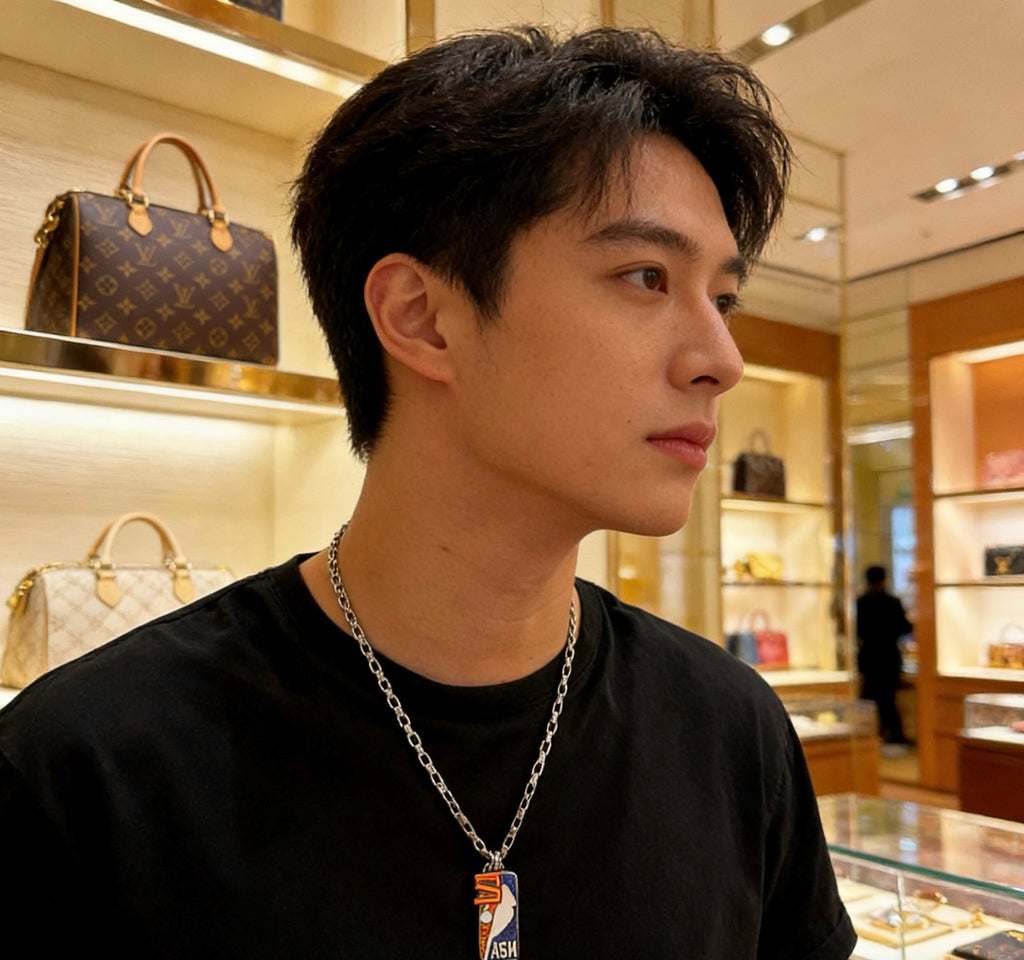 Louis Vuitton Silver-Tone Antiqued Chain Necklace - album image 6