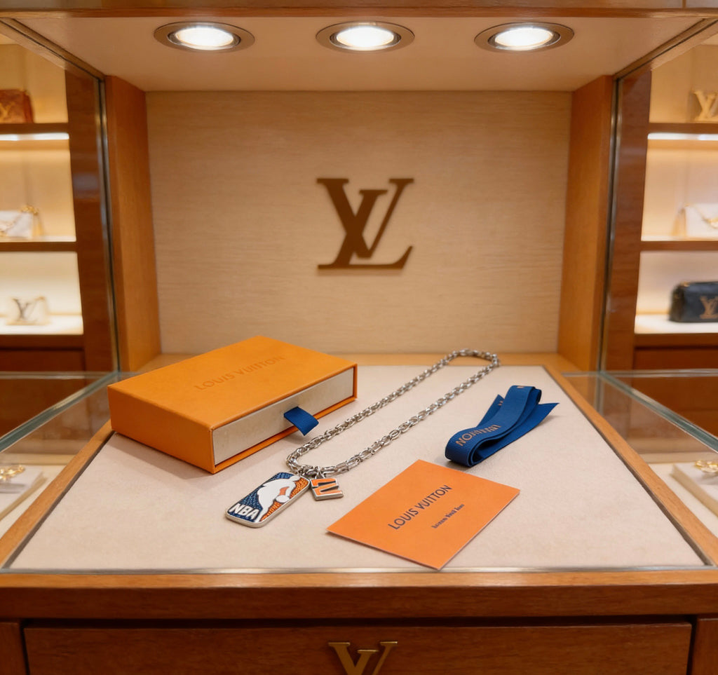 Louis Vuitton Silver-Tone Antiqued Chain Necklace - album image 1
