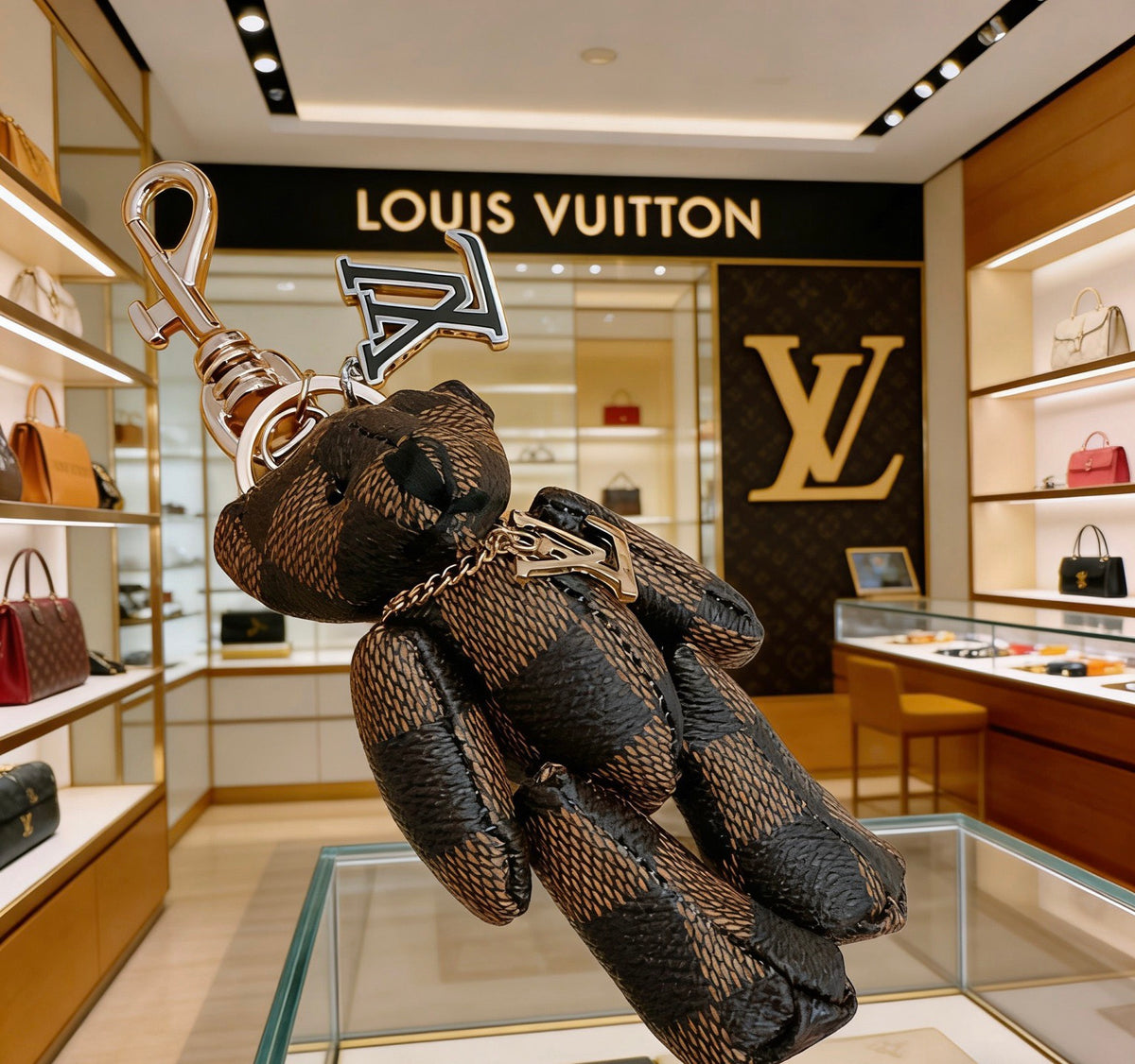 Louis Vuitton Brown Monogram Bear Keychain - album image 3