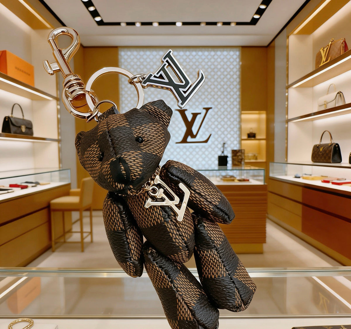 Louis Vuitton Brown Monogram Bear Keychain - album image 4