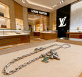 Louis Vuitton Silver-Tone Antiqued Chain Necklace - album image 1