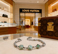Louis Vuitton Silver-Tone Antiqued Cuban Link Chain Bracelet - album image 1