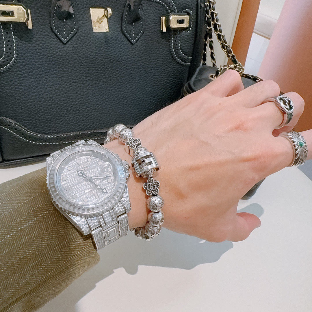Gucci Anger Forest Interlocking G Antiqued Bracelet - album image 9