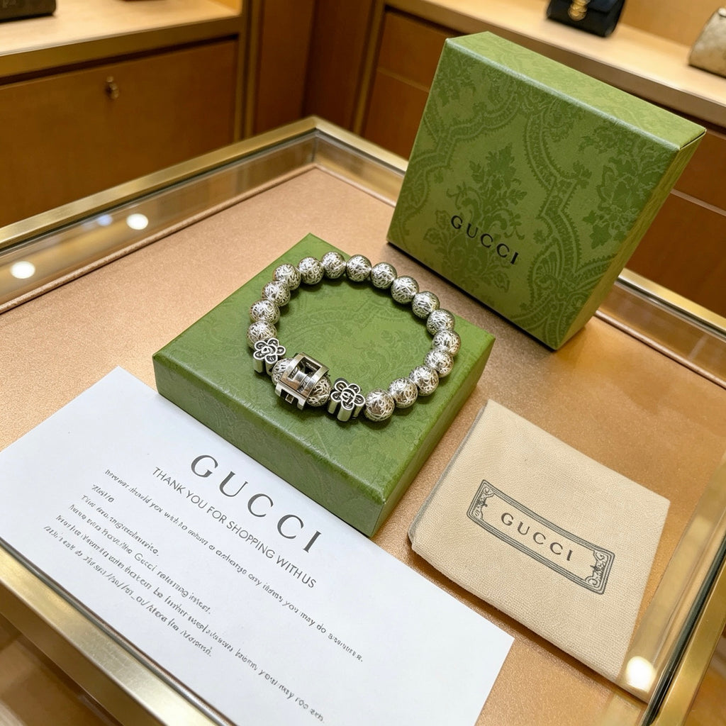 Gucci Anger Forest Interlocking G Antiqued Bracelet - album image 8