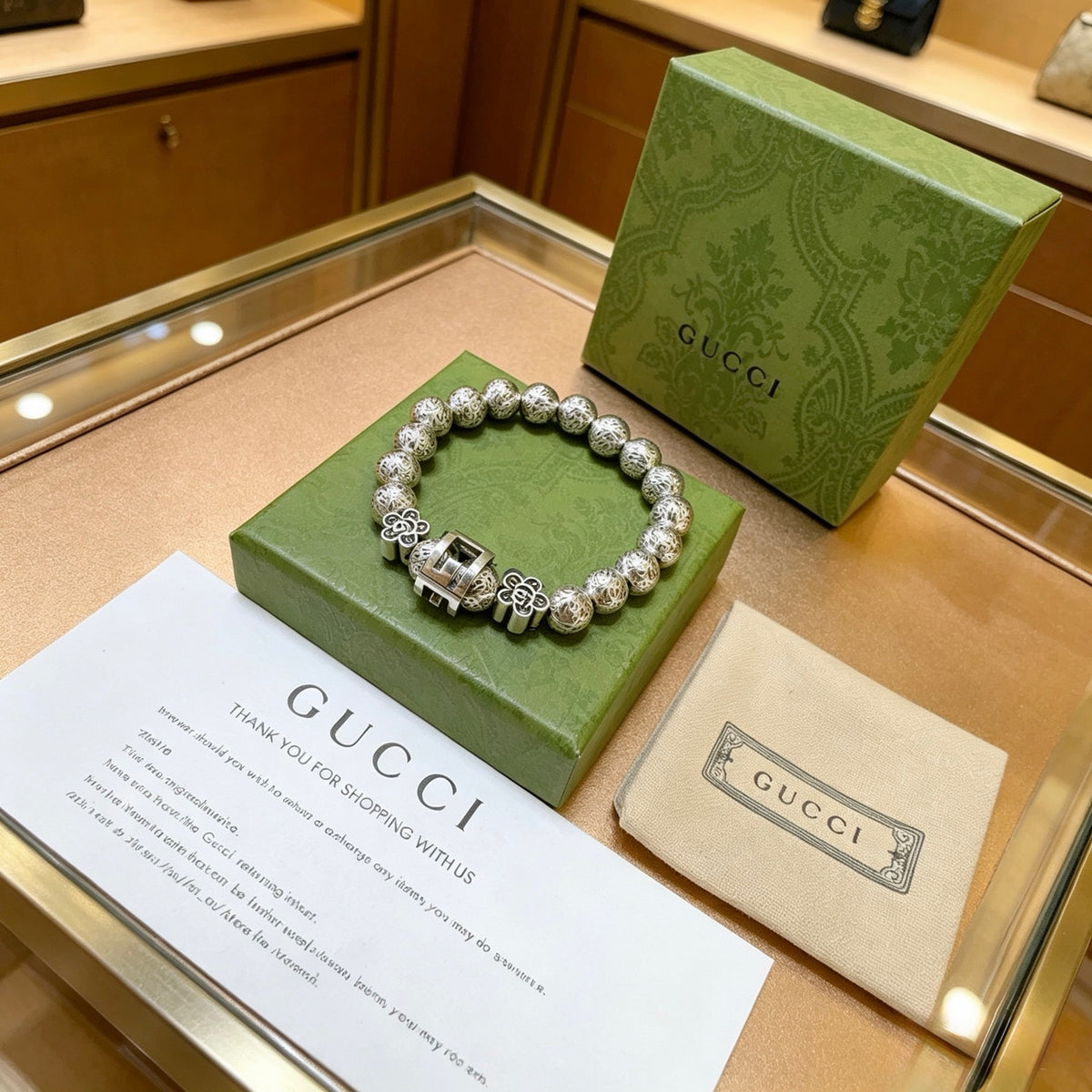 Gucci Anger Forest Interlocking G Antiqued Bracelet - album image 8