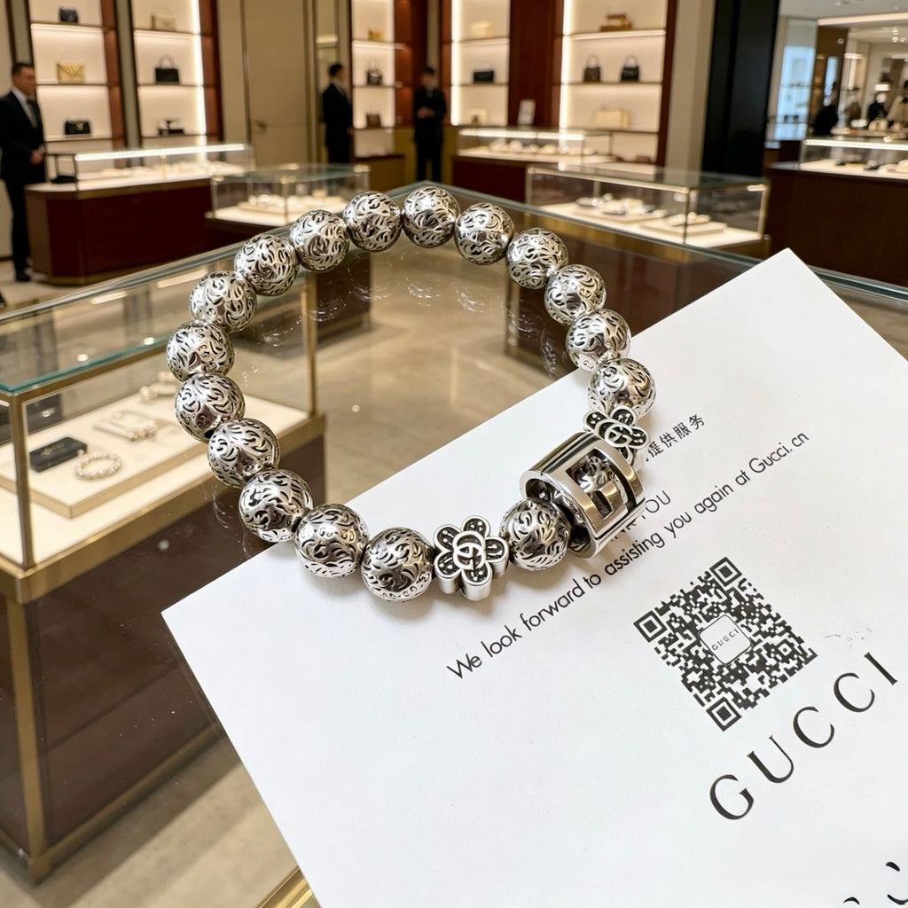 Gucci Anger Forest Interlocking G Antiqued Bracelet - album image 7