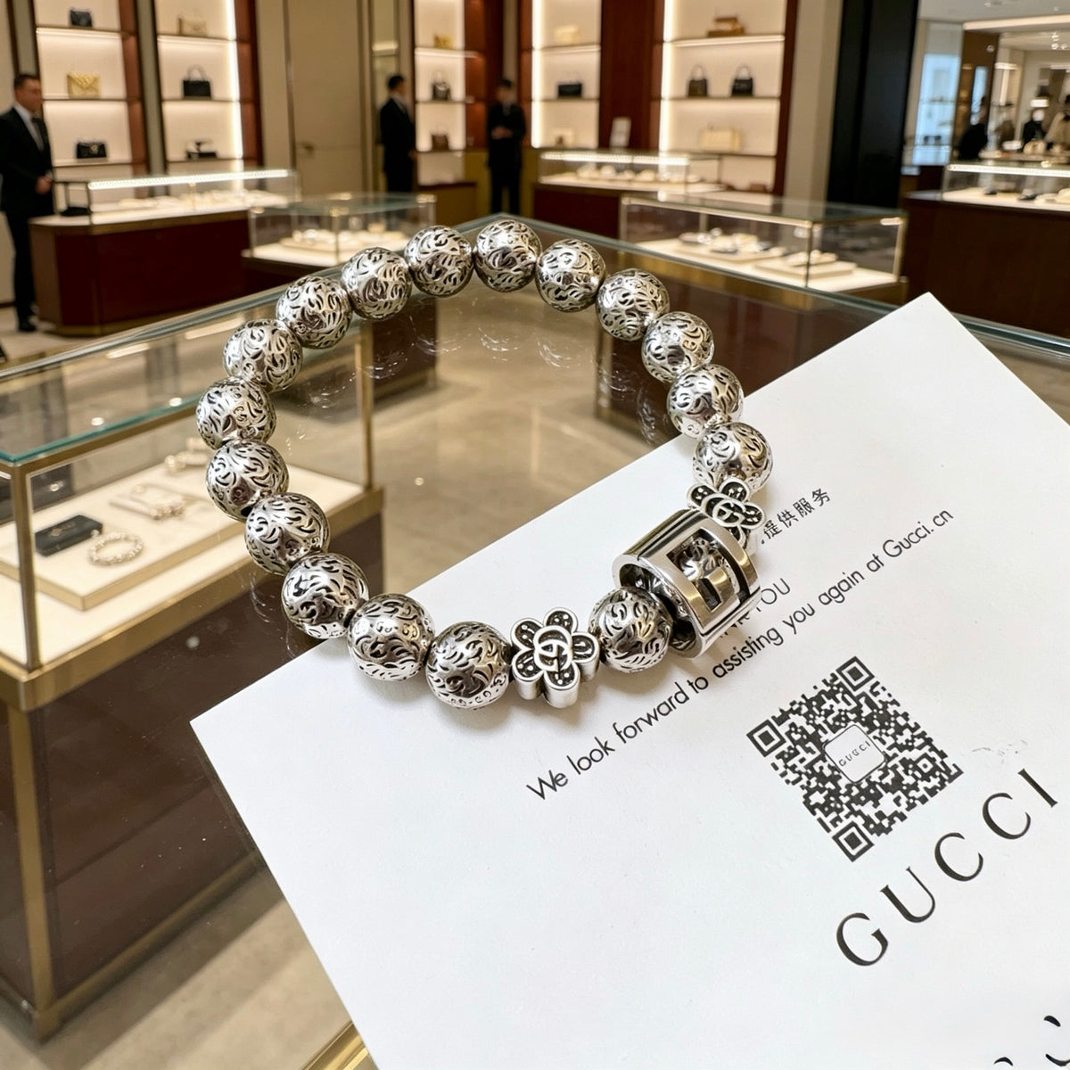 Gucci Anger Forest Interlocking G Antiqued Bracelet - album image 7