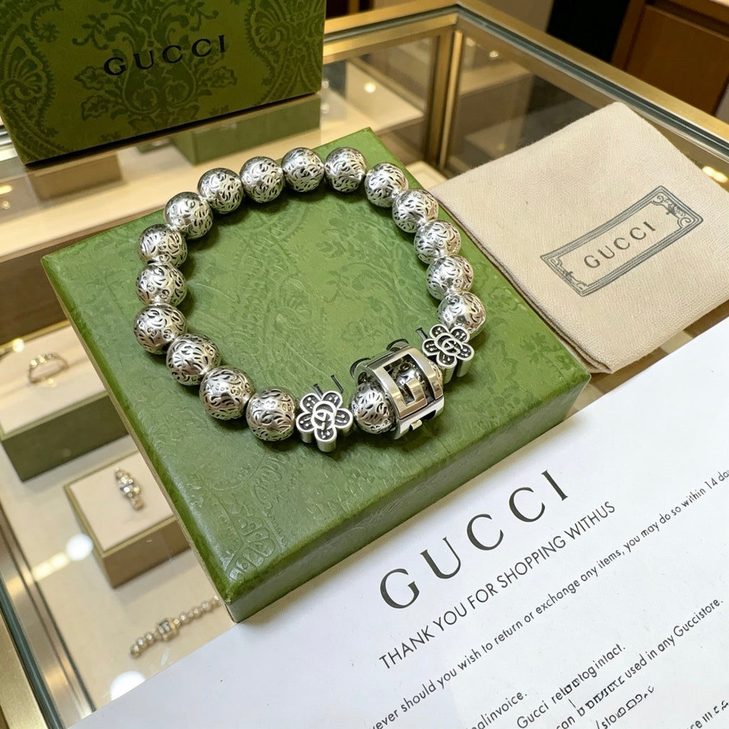 Gucci Anger Forest Interlocking G Antiqued Bracelet - album image 2