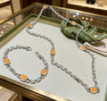 Gucci Silver-Tone Orange Enamel Jewelry Options - album image 1