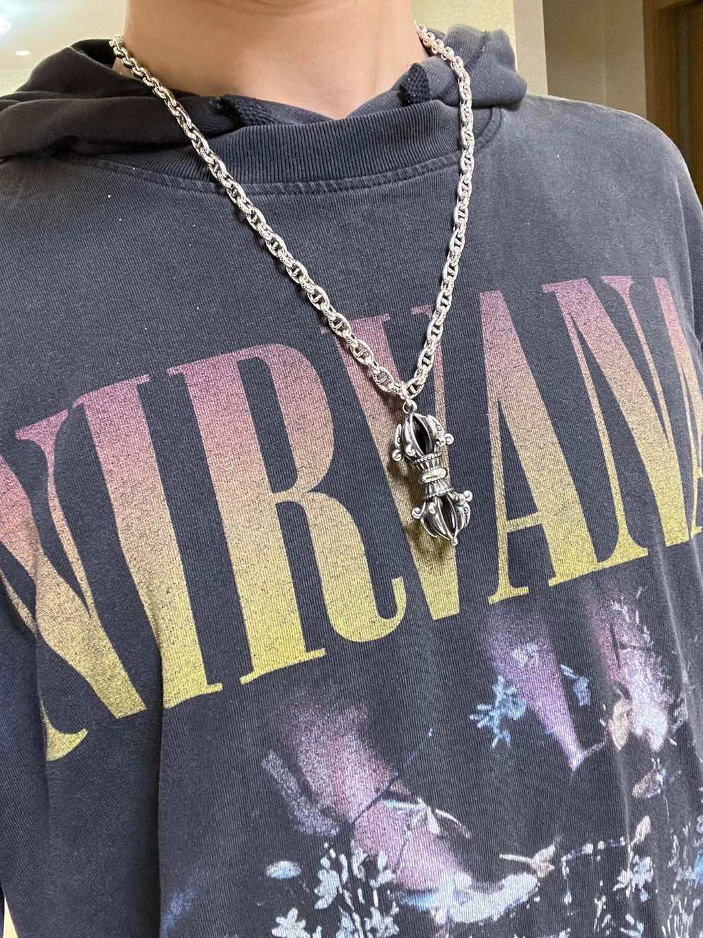 Gucci Anger Forest Interlocking G Antiqued Chain Necklace - album image 7