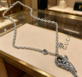 Gucci Anger Forest Interlocking G Antiqued Chain Necklace - album image 1