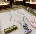 Gucci Anger Forest Interlocking G Antiqued Chain Necklace - album image 1