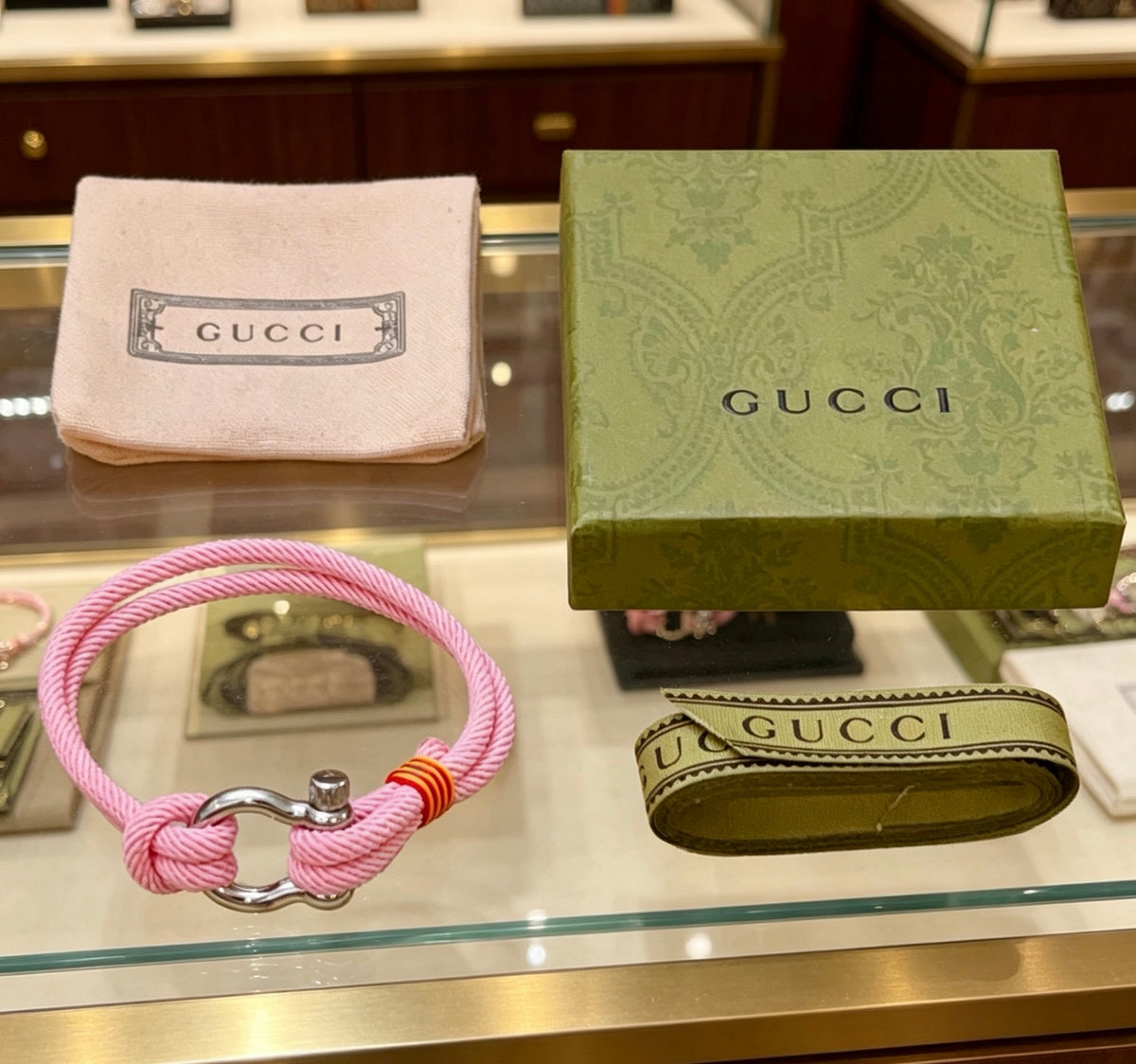 Gucci Anger Forest Interlocking G Antique Silver-Tone Woven Silver-Tone Antiqued Bracelet - album image 8