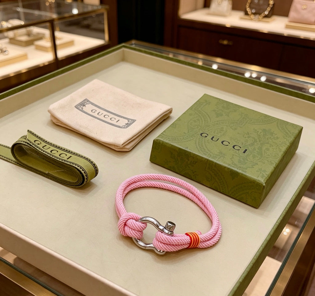 Gucci Anger Forest Interlocking G Antique Silver-Tone Woven Silver-Tone Antiqued Bracelet - album image 2