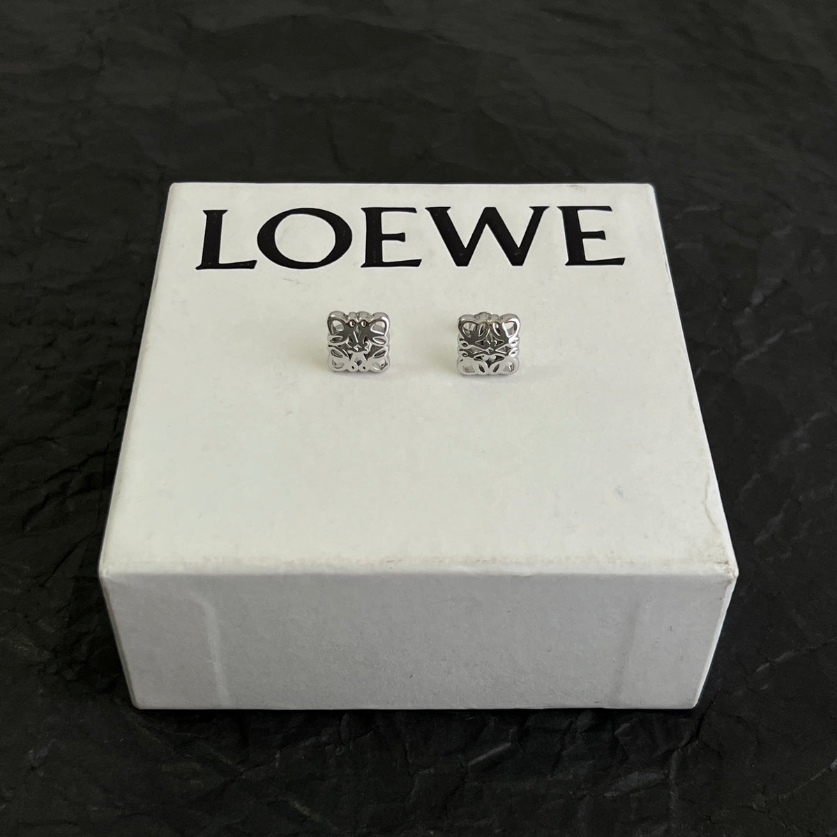 Loewe Mini Anagram Block Stud Earrings - product image 1