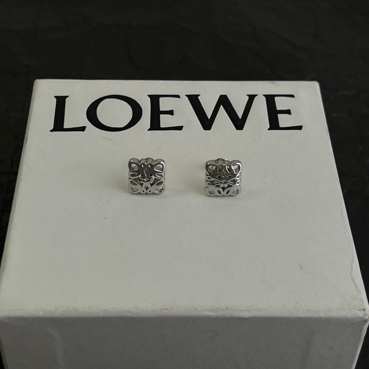 Loewe Mini Anagram Block Stud Earrings - product image 2