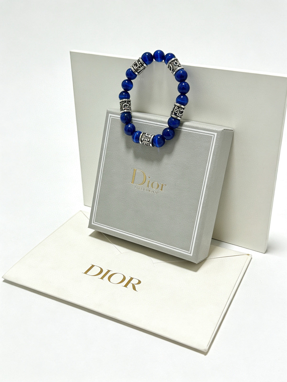 Dior Cobalt Bead Ornamental Bracelet - product image 12