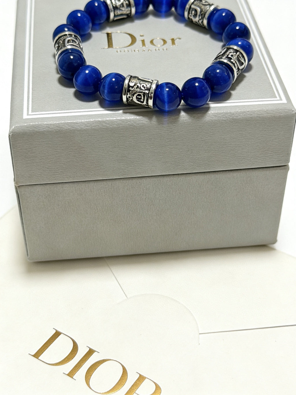 Dior Cobalt Bead Ornamental Bracelet - product image 9