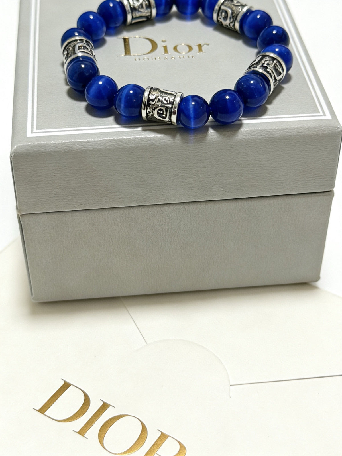 Dior Cobalt Bead Ornamental Bracelet - product image 9