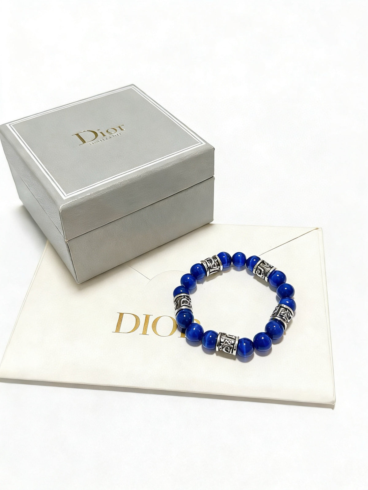 Dior Cobalt Bead Ornamental Bracelet - product image 8