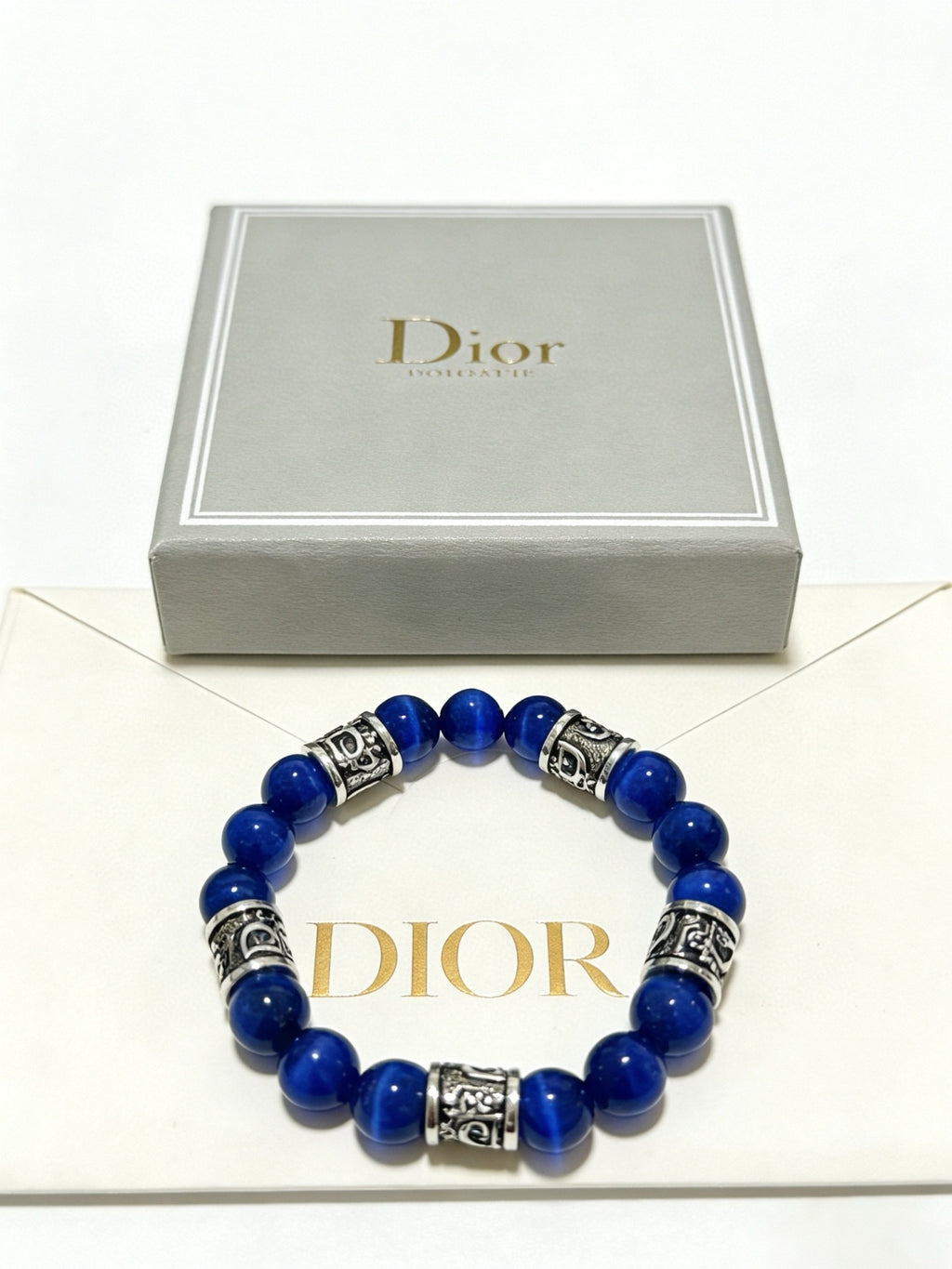 Dior Cobalt Bead Ornamental Bracelet - product image 7