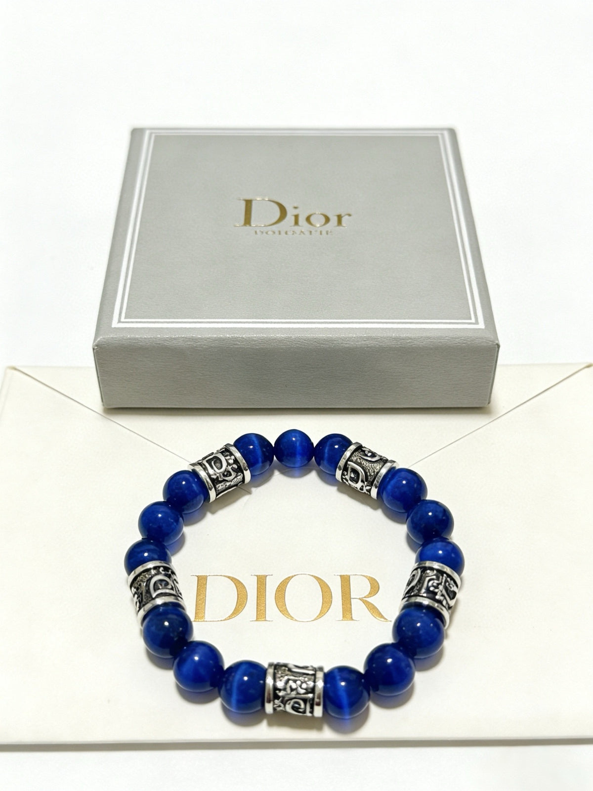 Dior Cobalt Bead Ornamental Bracelet - product image 7