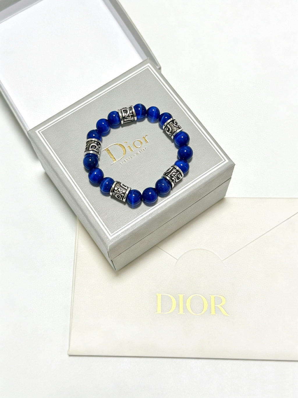 Dior Cobalt Bead Ornamental Bracelet - product image 13
