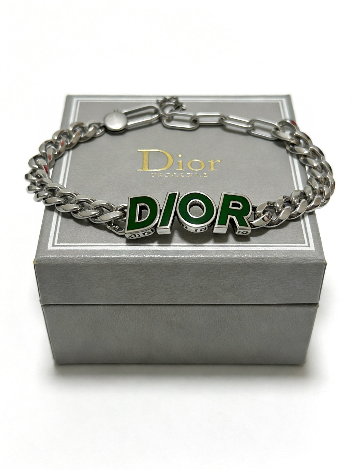 Dior Green Letter Chain Bracelet - product image 8